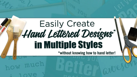 Easily create hand lettered designs.without knowing how to draw or hand letter!