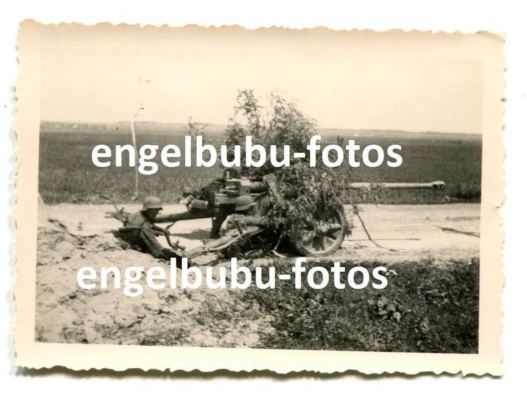 FOTO PAK Stellung Geschutz Wehrmacht Infanterie Einsatz Ostfront