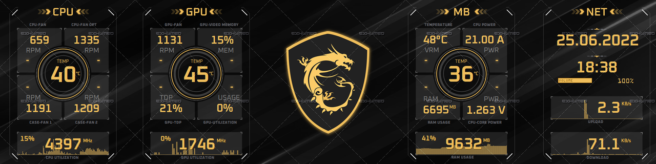 Interface 101 - MSI gold/gold (1920x480px)