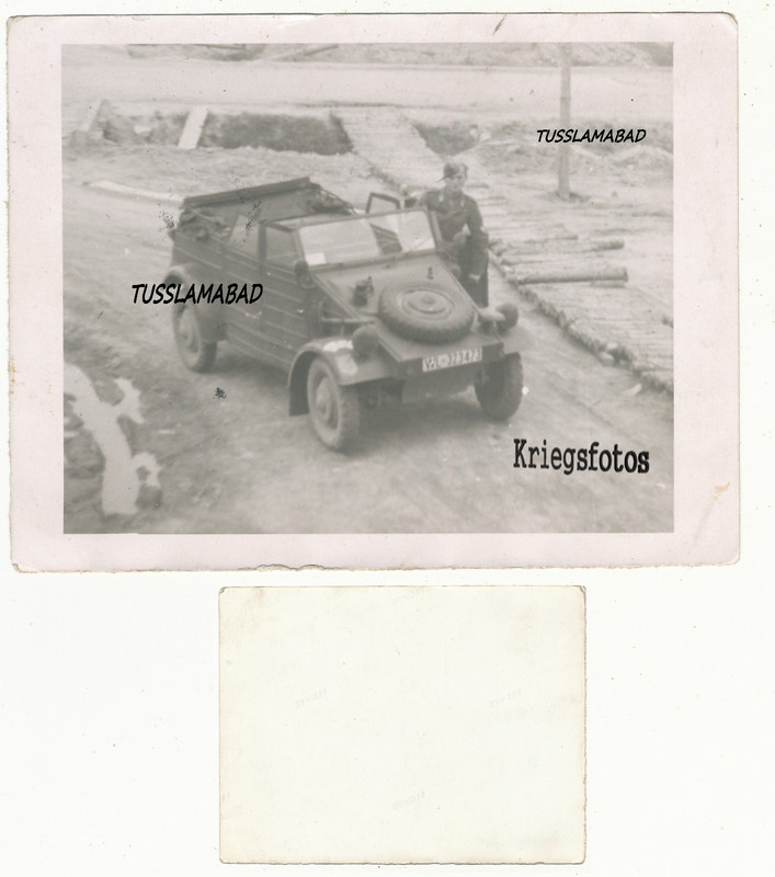 Alter VW Kübelwagen Pkw Auto Kennzeichen Militär