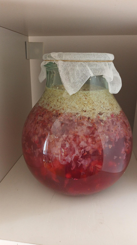 Vinaigre au miel et à la framboise