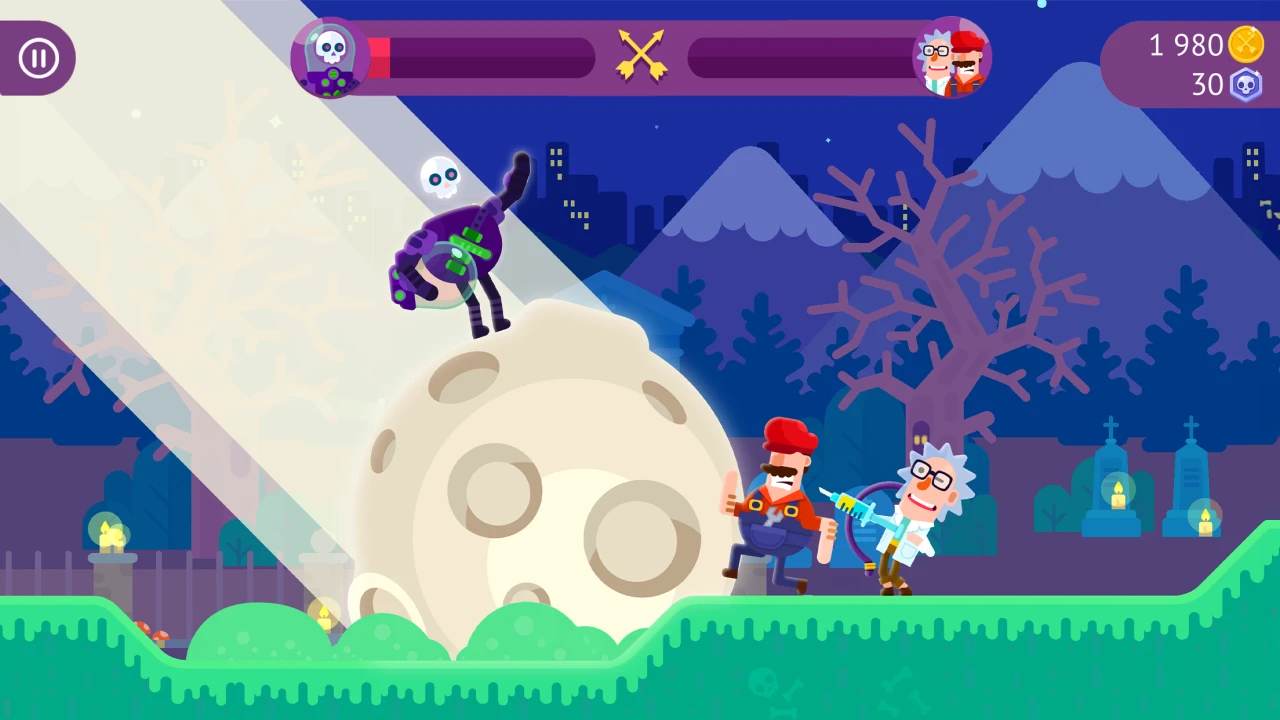 Bowmasters Android game