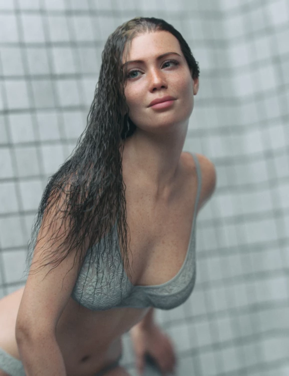 LI dForce Shower Tress Hair for Genesis 9