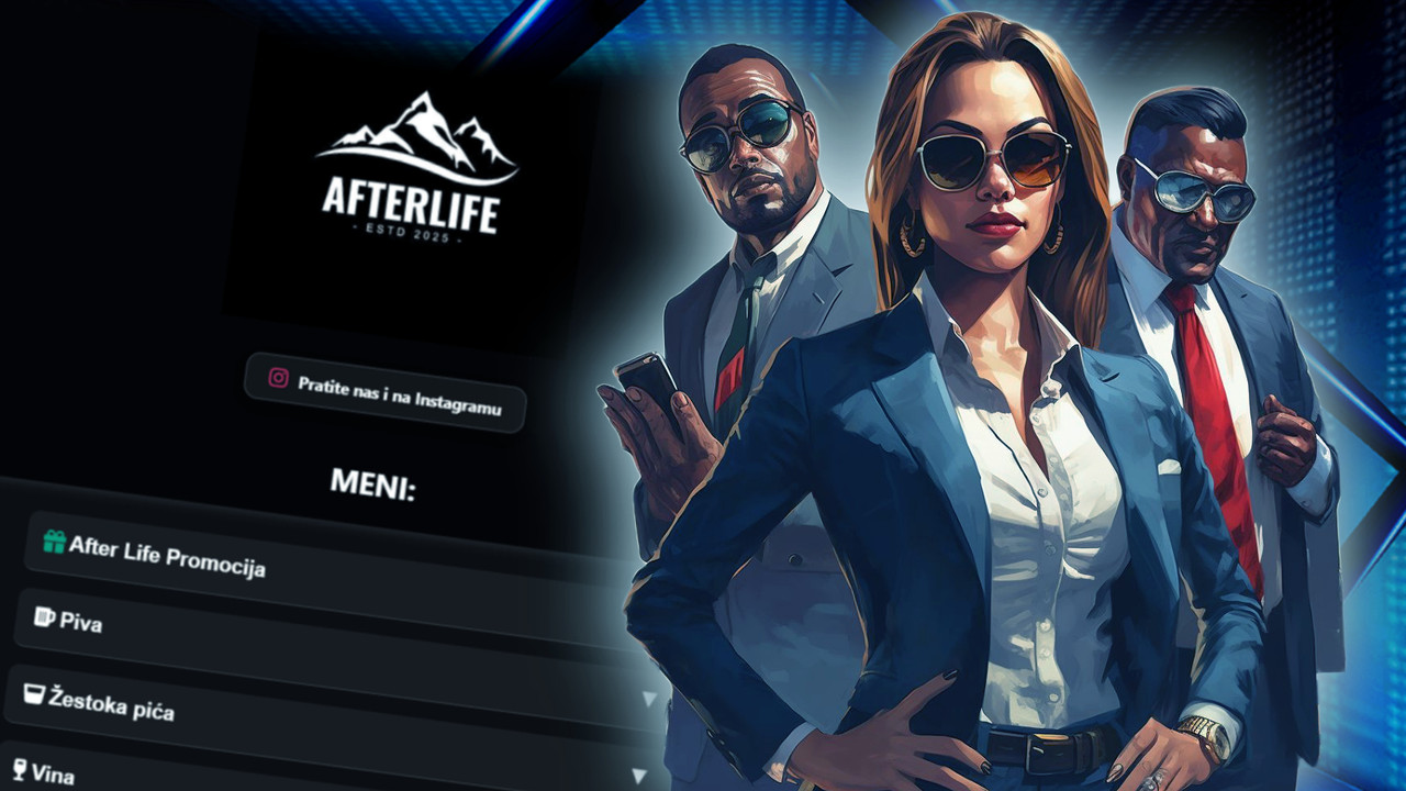 Screenshot projekta Meni