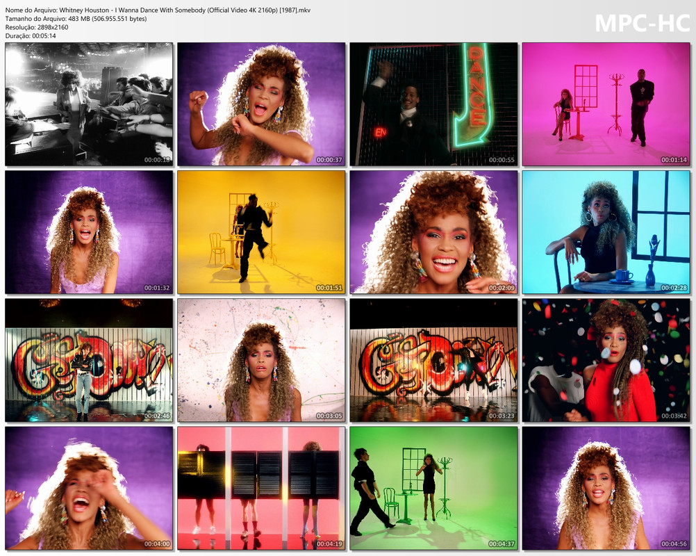 Whitney Houston - I Wanna Dance With Somebody (Official Video 4K 2160p) [1987]