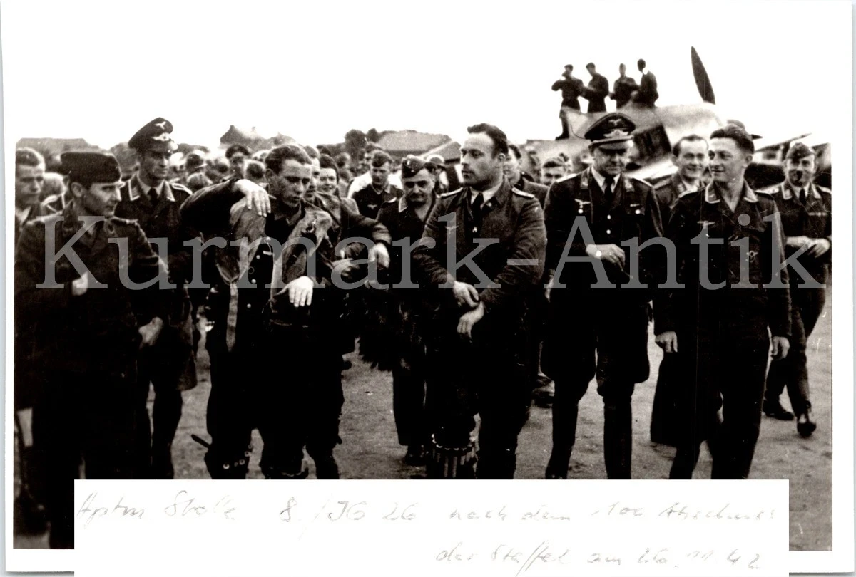 S077 Photo Archive Repro Luftwaffe Aircraft Fw190 RKT Pilot 8 JG 26 Balance 100