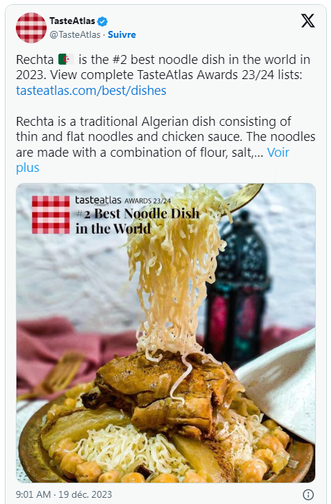 Raïna Raï: la cuisine algérienne a le vent en poupe - Algerie-dz.com