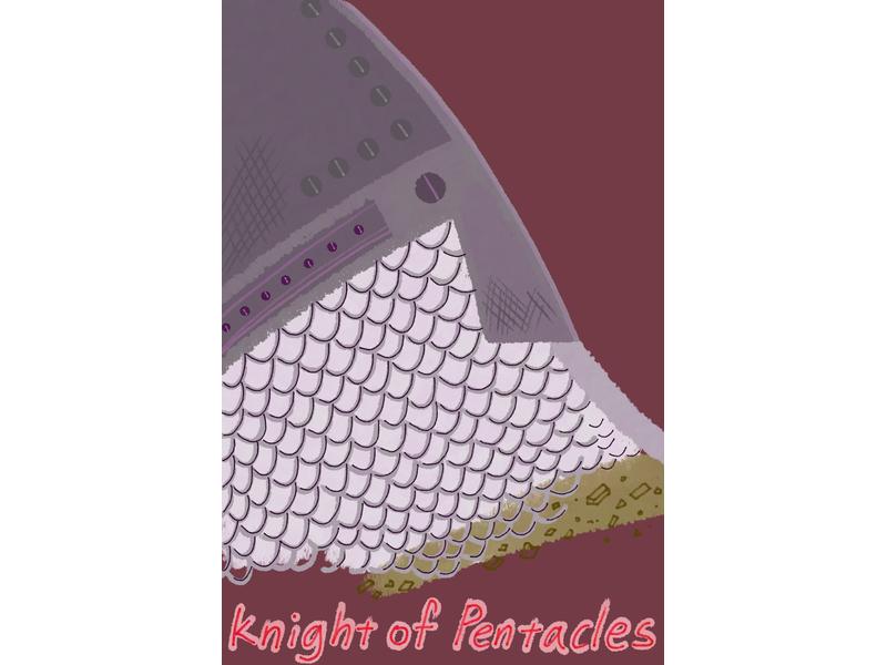 Knight of Pentacles 타로카드 손그림 일러스트