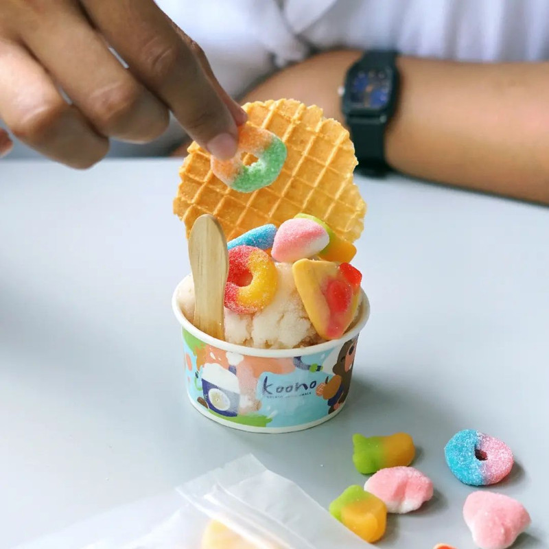 Gelato reguler di Koono Gelato Malang yang baru-baru ini viral di sosial media.