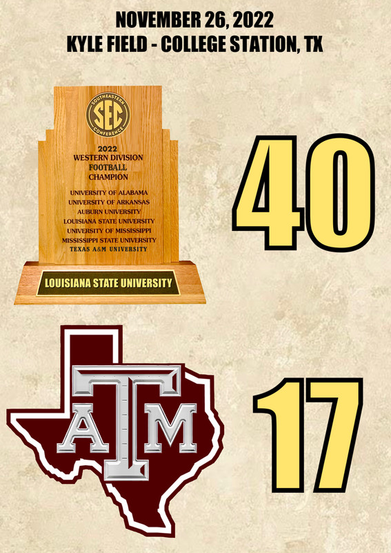 SEC 3 TAMU AT 20 LSU OCTOBER 25 2025 7 30 PM ABC visual data 3