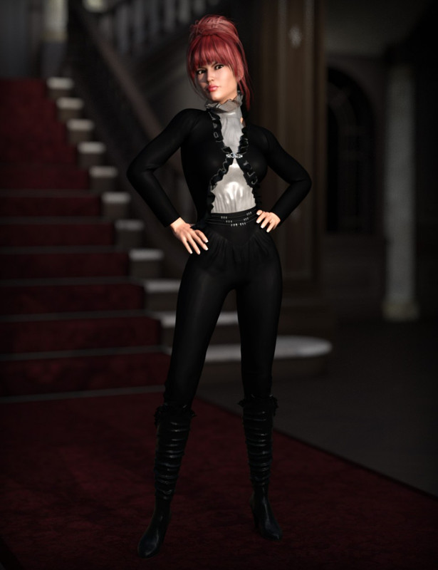 Obsidian Outfit for Genesis 3 Female(s) Obsidian Outfit for Genesis 3 Female(s)