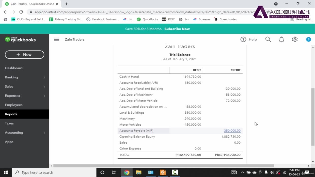 Quickbooks Online Cloud Accounting Basic to Advance Course