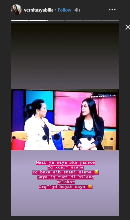 IG Story Vernita Syabilla