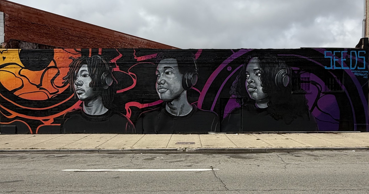 Seeds mural — Eastern Market, Murals in the Market 2025, with Rick Williams