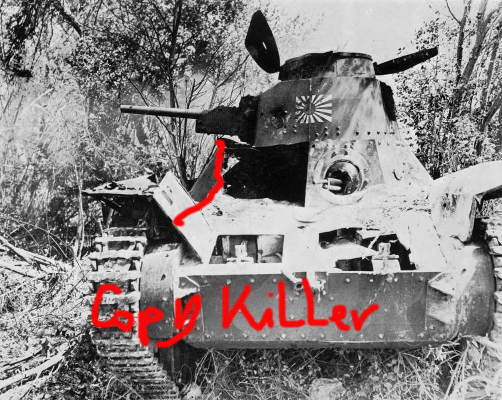 Imperial Japanese Navy (IJN) tank Ha-Go on Saipa