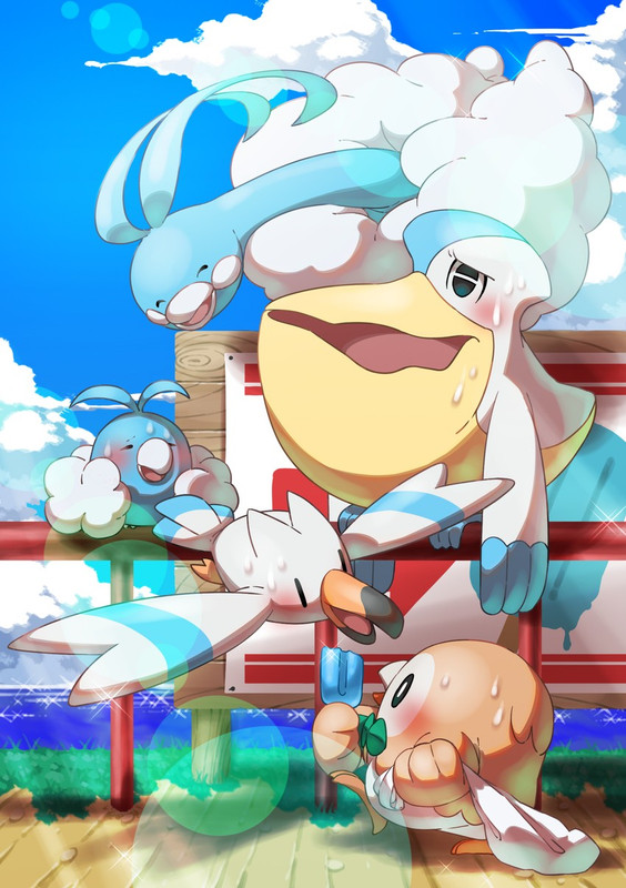 rowlet-altaria-wingull-swablu-and-pelipp
