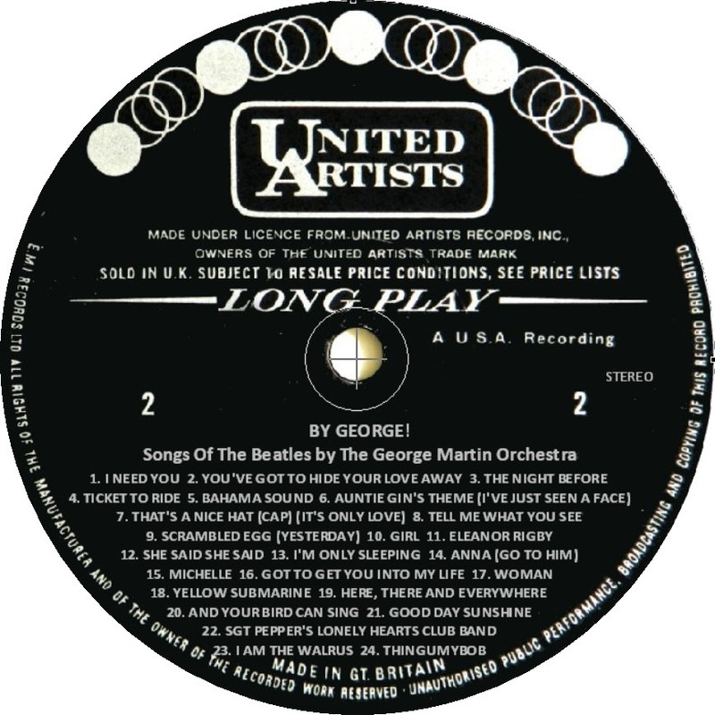 GEORGE MARTIN / OFF THE BEATLES TRACK 赤盤 GEORGE MARTIN / OFF THE BEATLES TRACK 赤盤