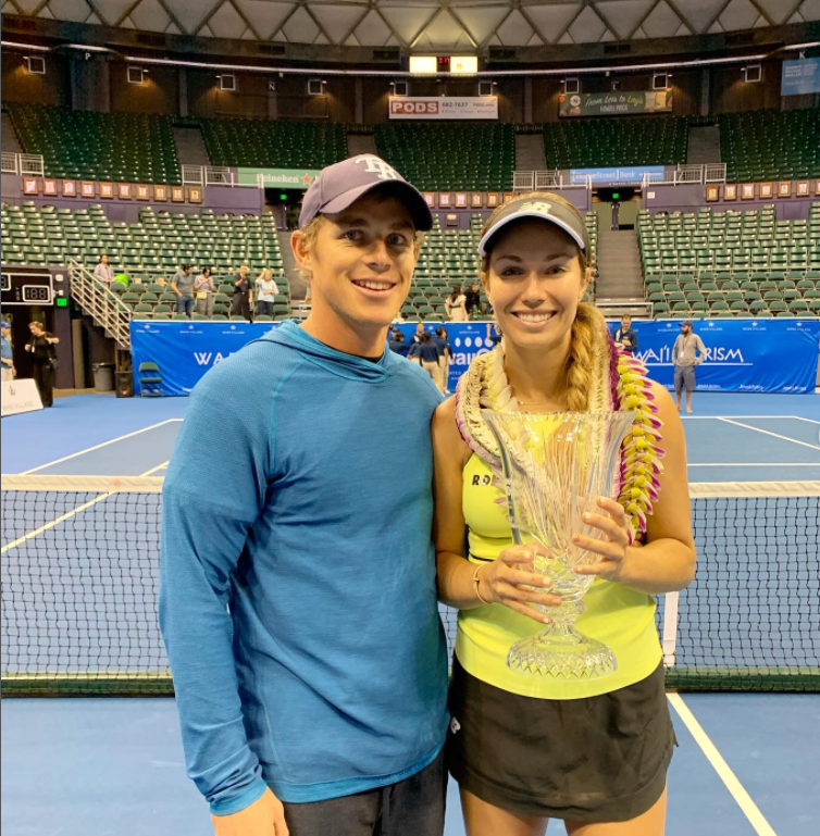 Danielle with her trainer Tom