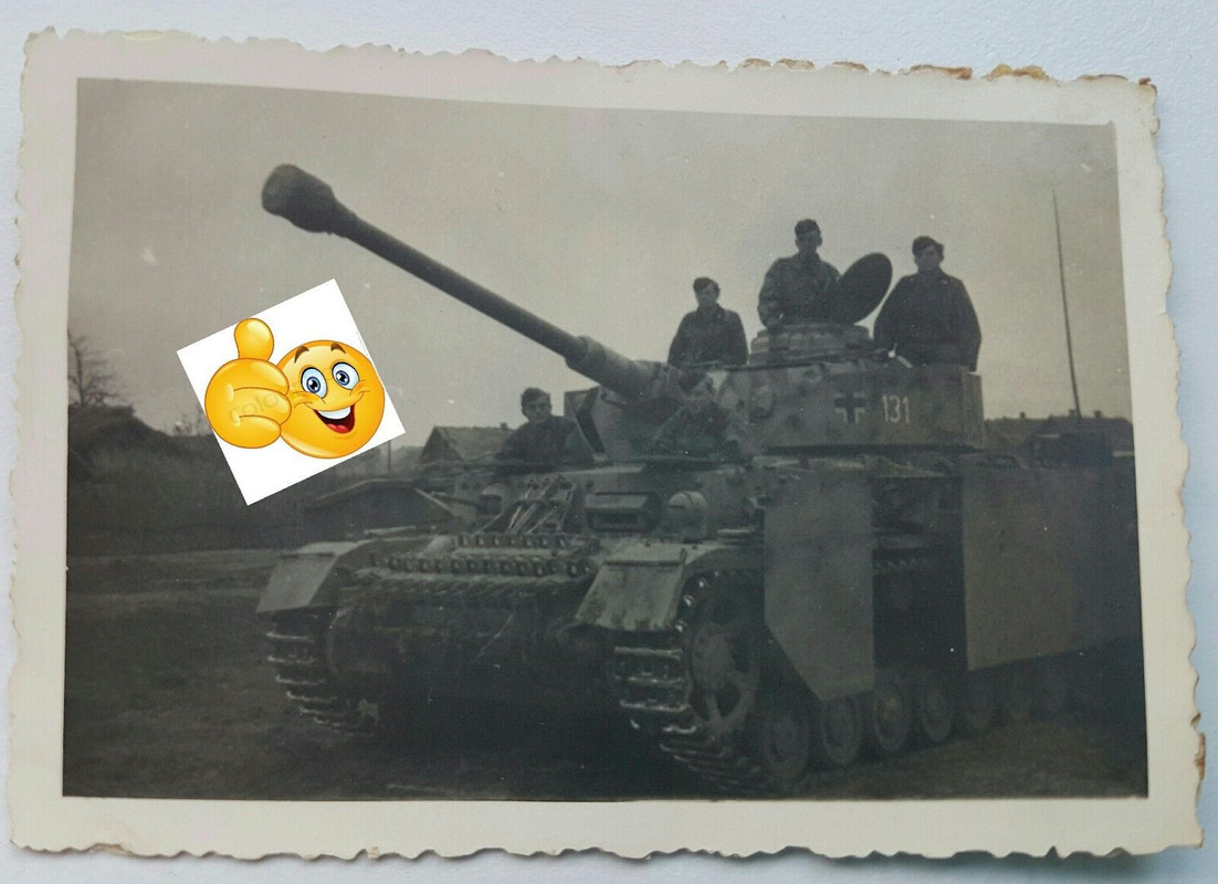 Orig.Foto Panzer IV Langrohr Seitenschürzen Turm