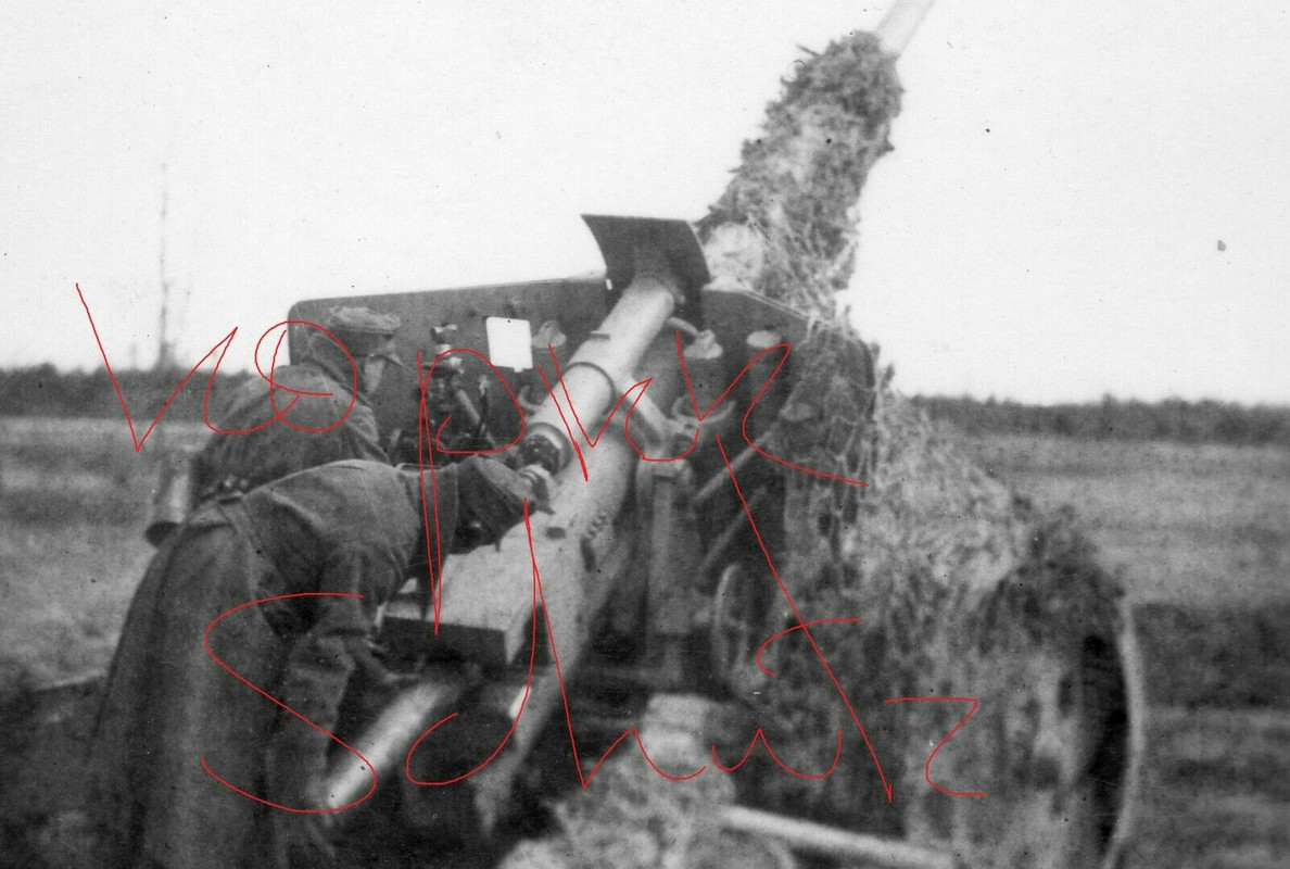 Pskow Brückenkopf 1944 Russland Ostfront Panzer Jäger 8,8cm PaK 43.