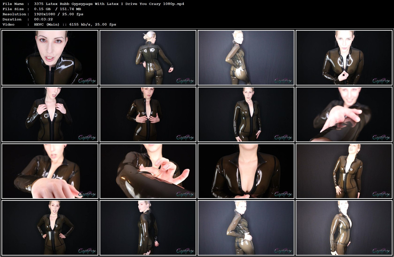 3375 Latex Rubb Gypsypage With Latex I Drive You Crazy 1080p mp4