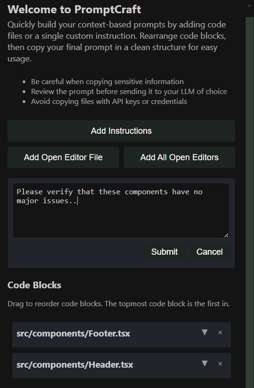 Custom Instructions