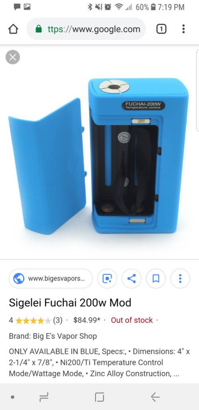 Research - SIGELEI FUCHAI 200W TC BOX MOD