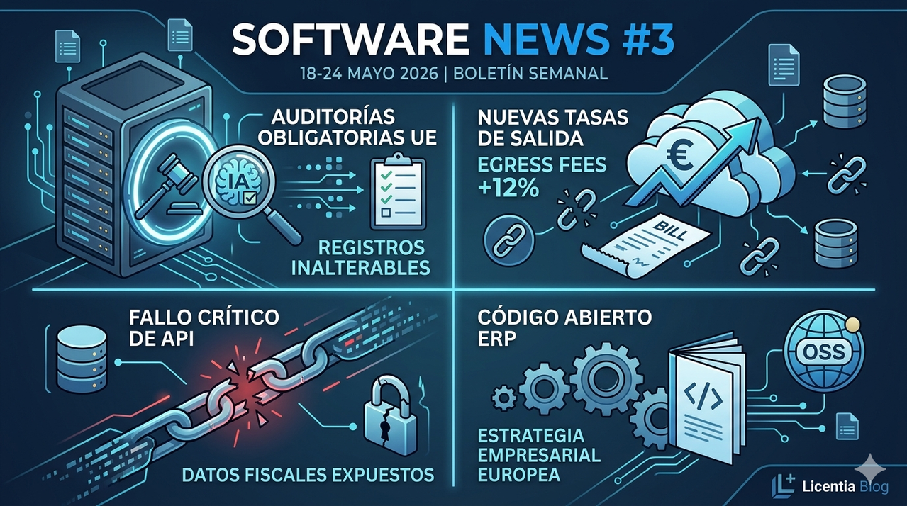 Software News #3: El cerrojazo de la UE a la IA, la trampa del cloud y el peligro de las APIs abiertas.