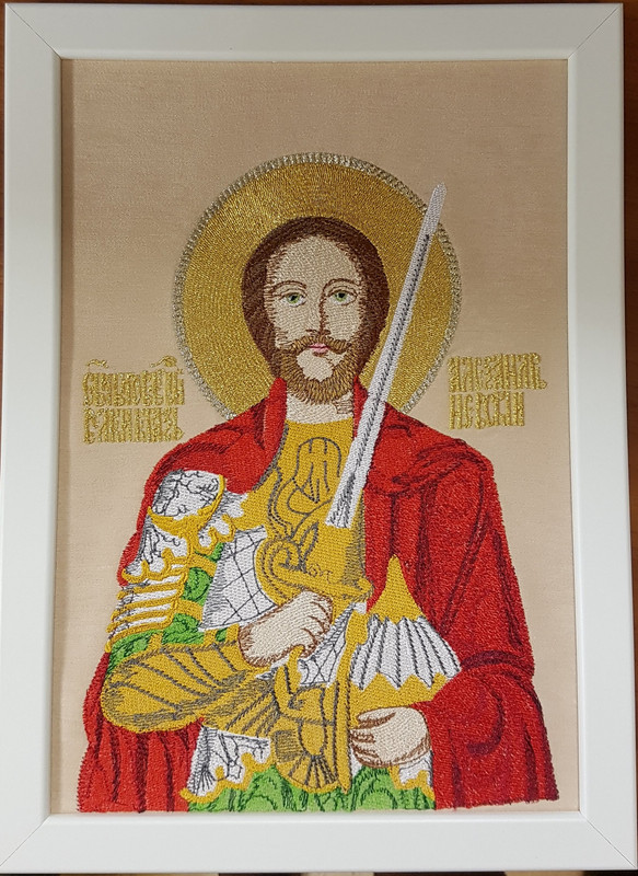 Александр Невский-готовая вышивка1