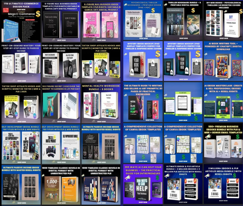 Digital Business Pack - eBooks, Software, Themes, Plugins and Stickers