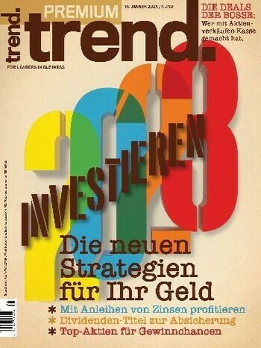 Cover: Trend Premium Wirtschaftsmagazin No 01 vom 13  Januar 2023