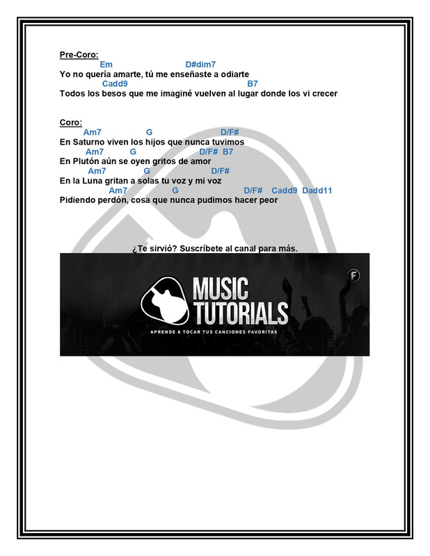 Saturno Pablo Alborán Letra y Acordes by MUSICTUTORIALS_page-0002