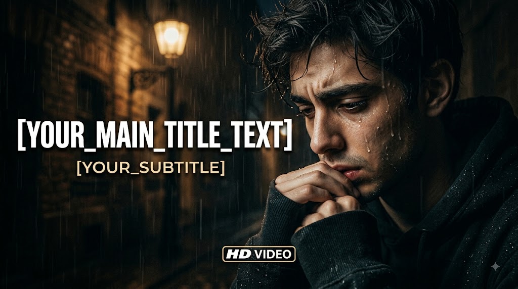 AI-generated example result for the youtube-thumbnail prompt: Creator & Lifestyle YouTube Thumbnail AI Prompt #87 – Single-Scene Composition