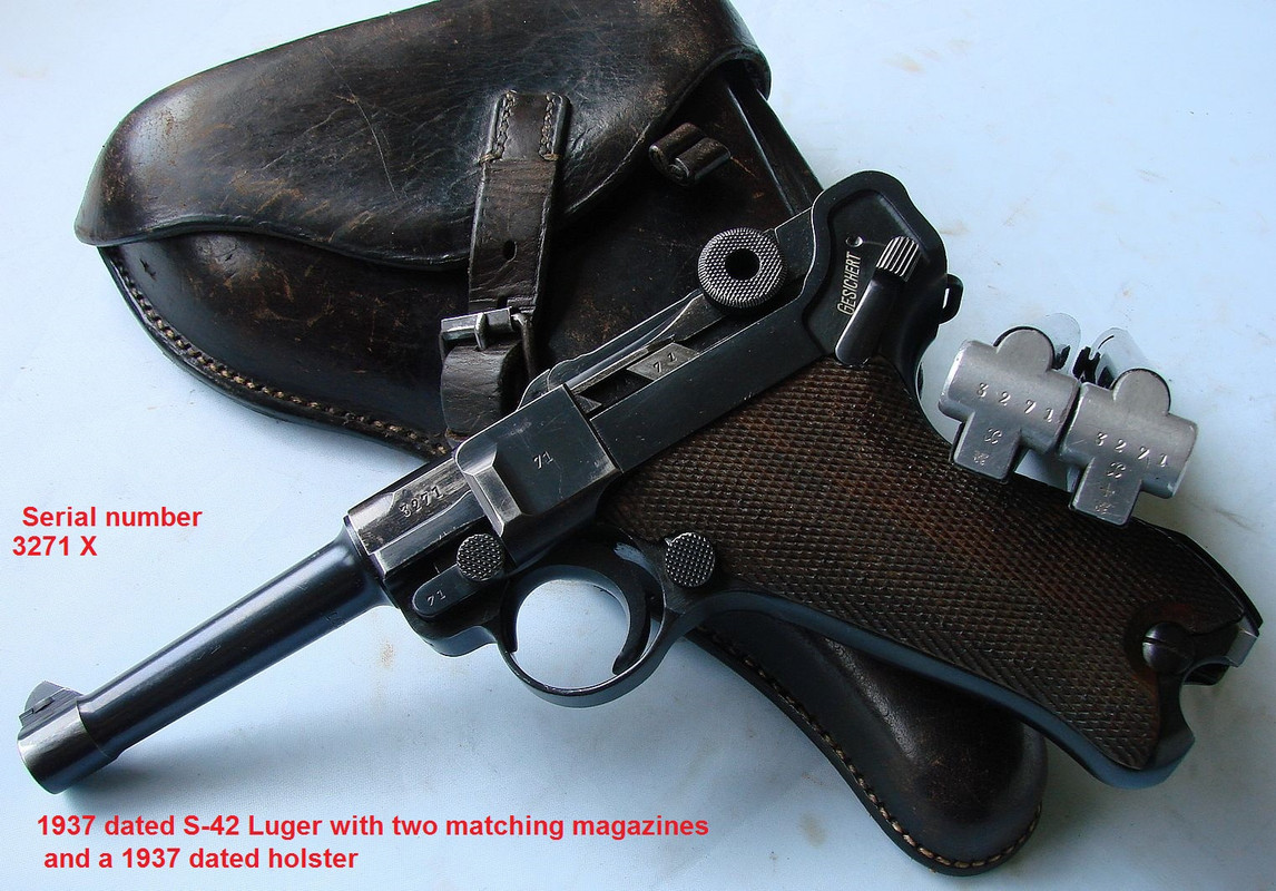 1937 dated Luger serial number 3271x