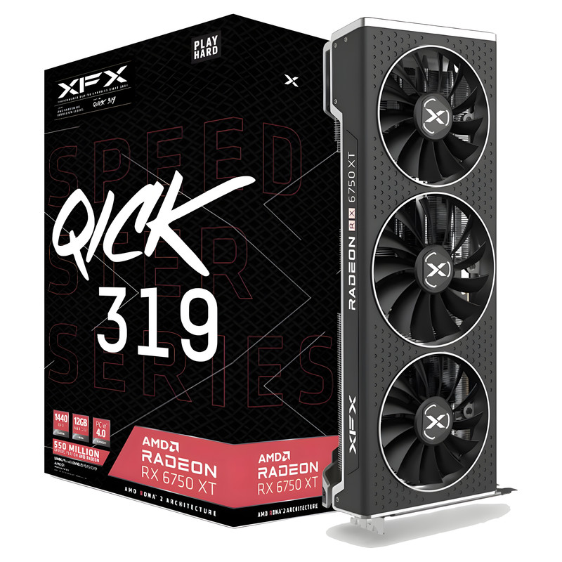 01 xfx amd radeon rx 6750 xt speedster qick 319 12gb gddr6
