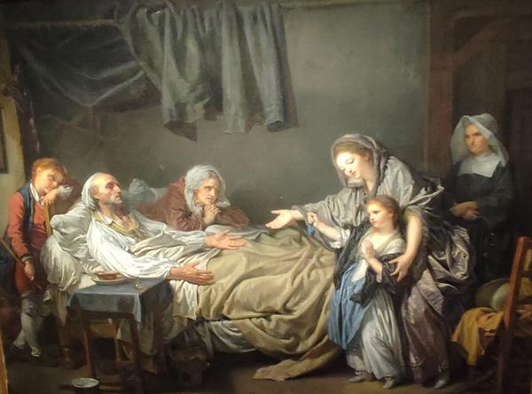 Exposiciones dos días antes del robo en el Louvre. - París: Exposición Jacques-Louis David, Sargent, Greuze y Georges de la Tour (162)