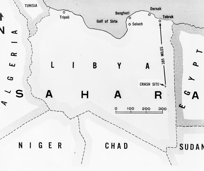 Mapa de la zona con la ubicación del lugar exacto del accidente
