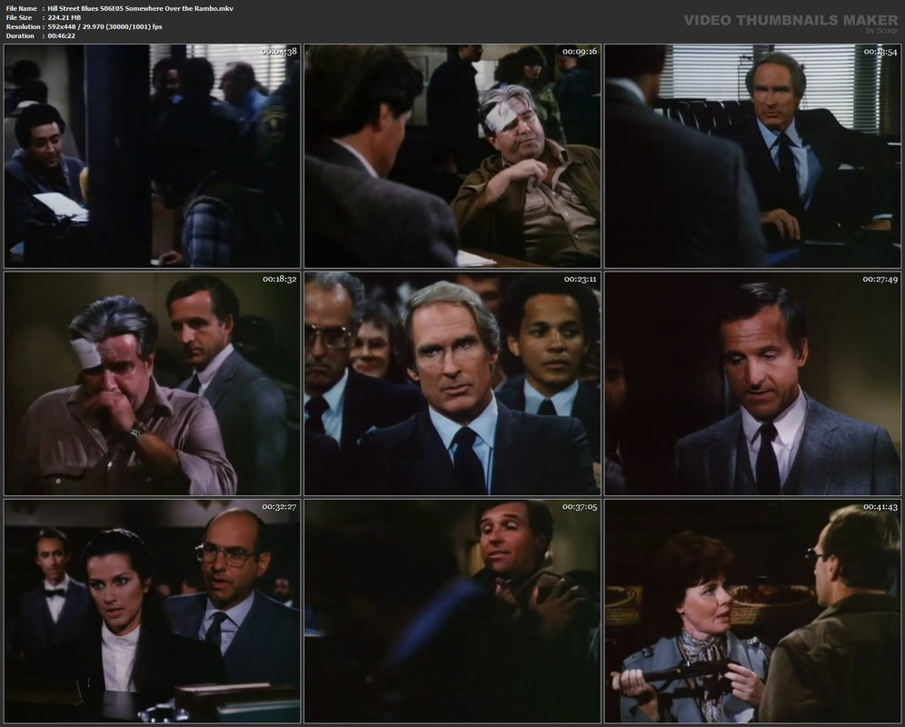 Hill Street Blues S06E05 Somewhere Over the Rambo.mkv