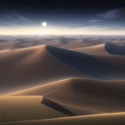 Best quality, masterpiece, ash, moonlight, desert, milkyway, airplane, dramatic  s-3245946948