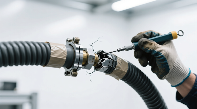 Ремонт шланга аспирационной системы