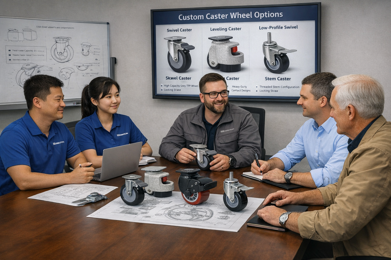 industrial caster oem manufacturer visualization