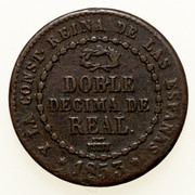 2 décimas de real Isabel II. Segovia. 1853. PAS6042