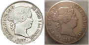 20 reales 1857. Isabel II. Opinión Isabel-II-A