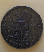 8 reales 1808. Carlos IIII.  FM Méjico 1-58-reverso