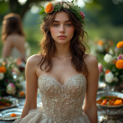 A 2 Garden Wedding Brown hair 0 18