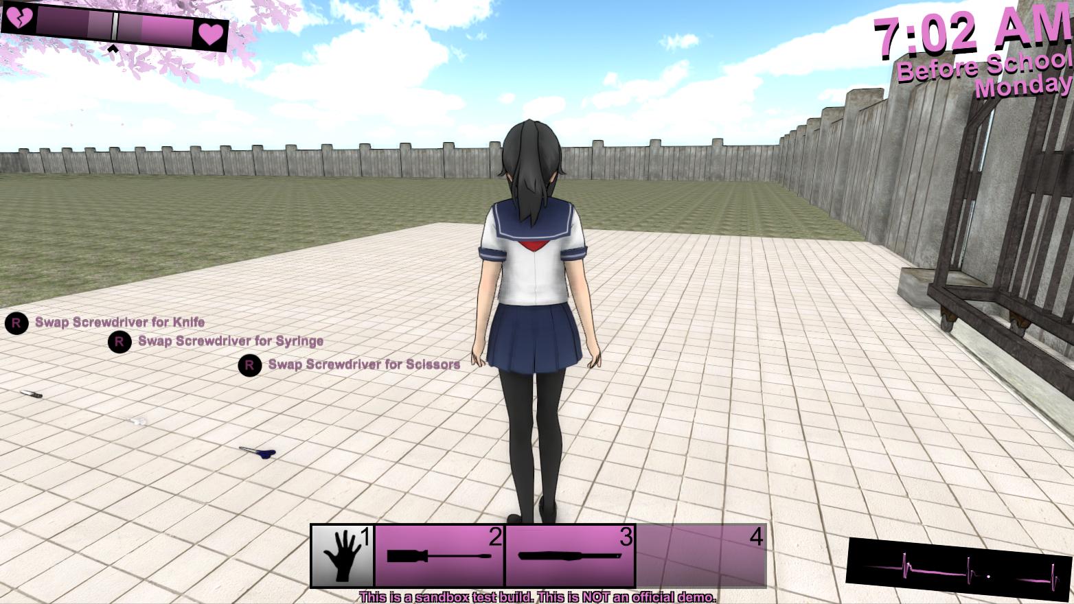 Weapon Select, Dynamic Lighting, Custom School Uniforms, and Other  Improvements | Yandere Simulator Development Blog