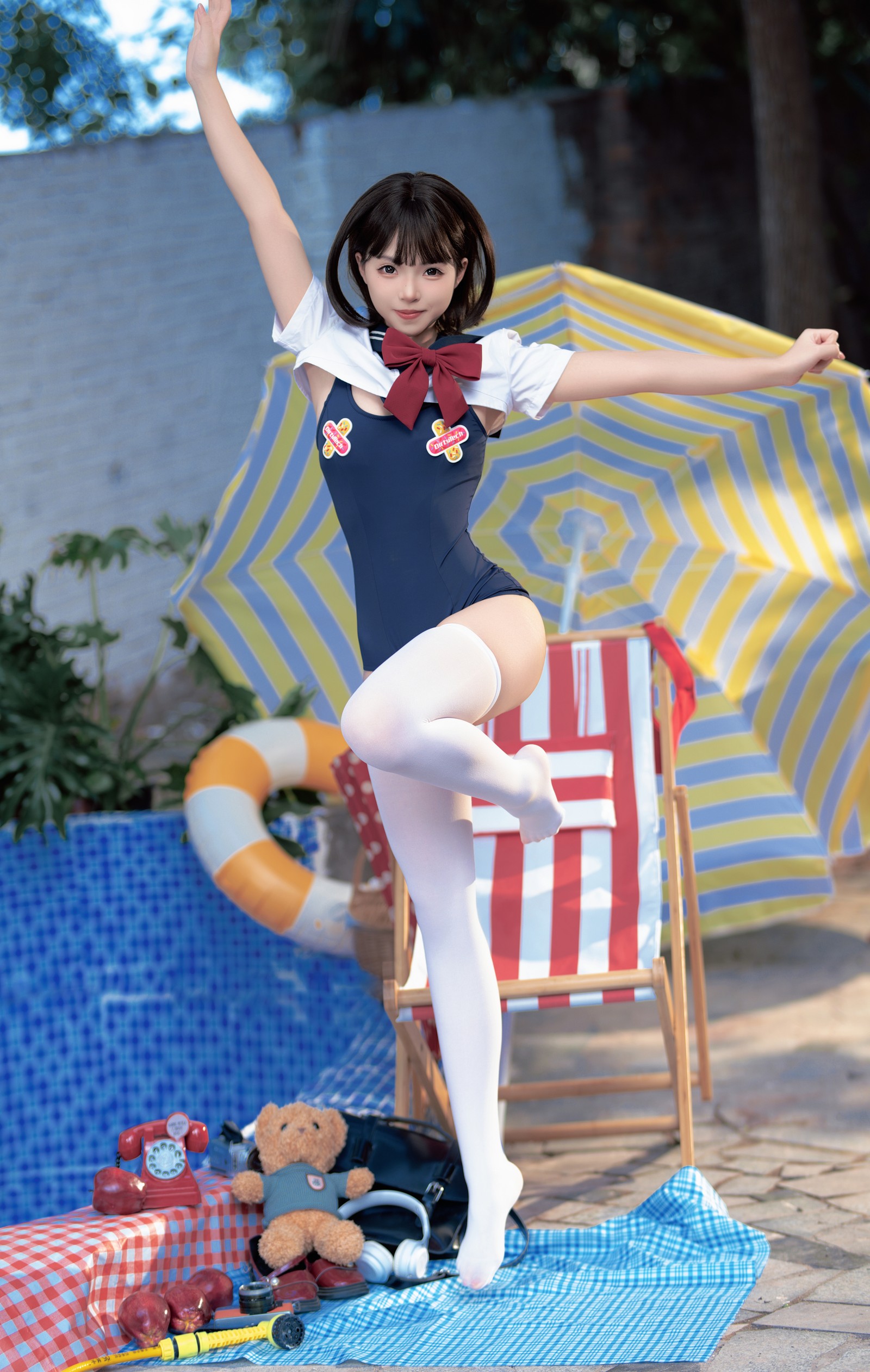 Bangni邦尼 – 反差 JK 泳装 Cosplay 写真集（97P-7V-841.3MB）插图2