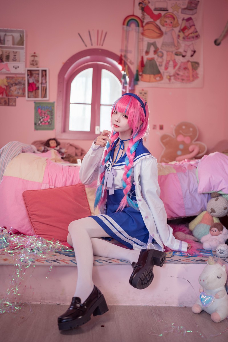 艾西Aiwest 湊阿库娅私服Cosplay写真图集 虚拟主播高清美图 55P (274.4M)插图6
