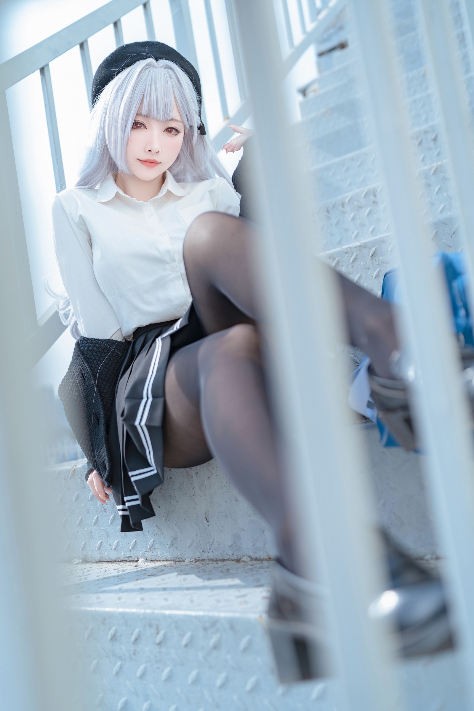 宮本桜 碧蓝航线 斯库拉 JK 制服写真｜校园风 Cosplay 图集（21P｜428MB）插图