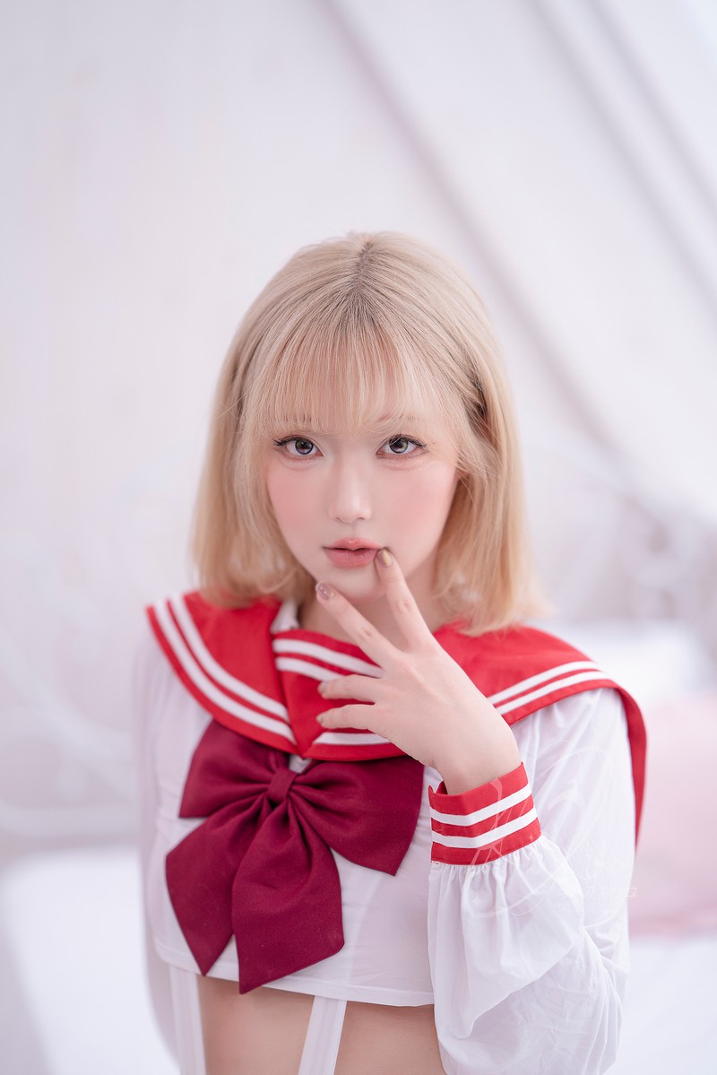 切切Celia 小春日和制服 校园制服 Cosplay 写真 35P插图